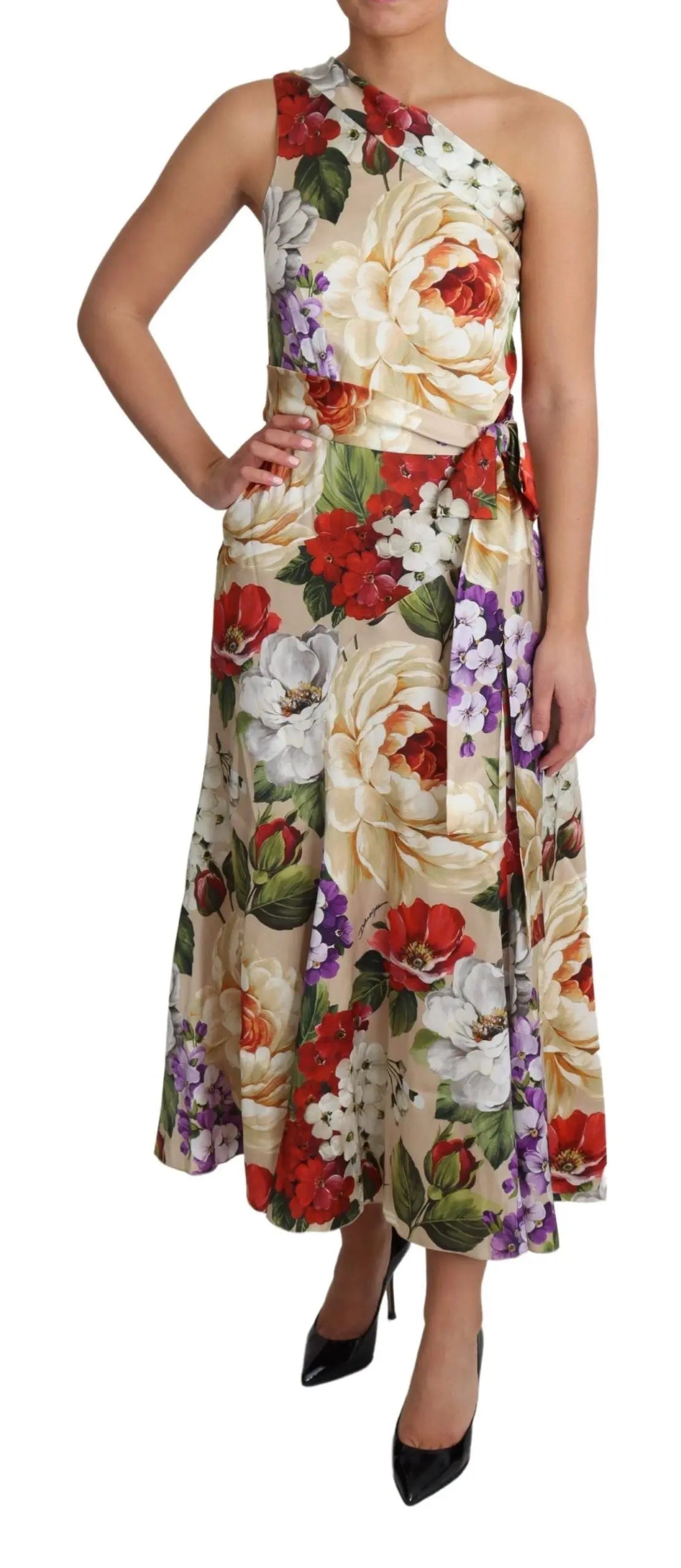 Robe Dolce & Gabbana asymétrique multicolore Dolce & Gabbana