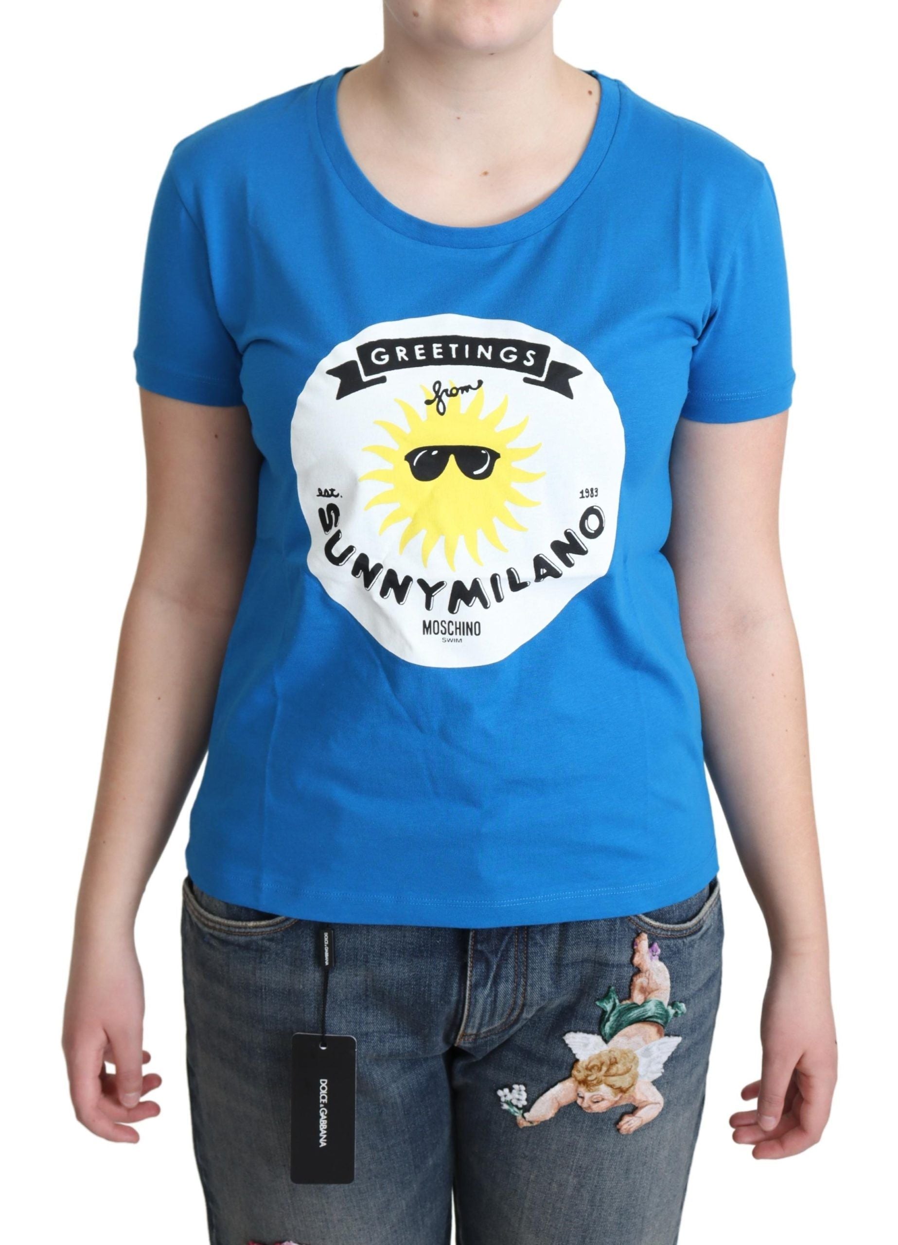 T-shirt Moschino Sunny Milano bleu
