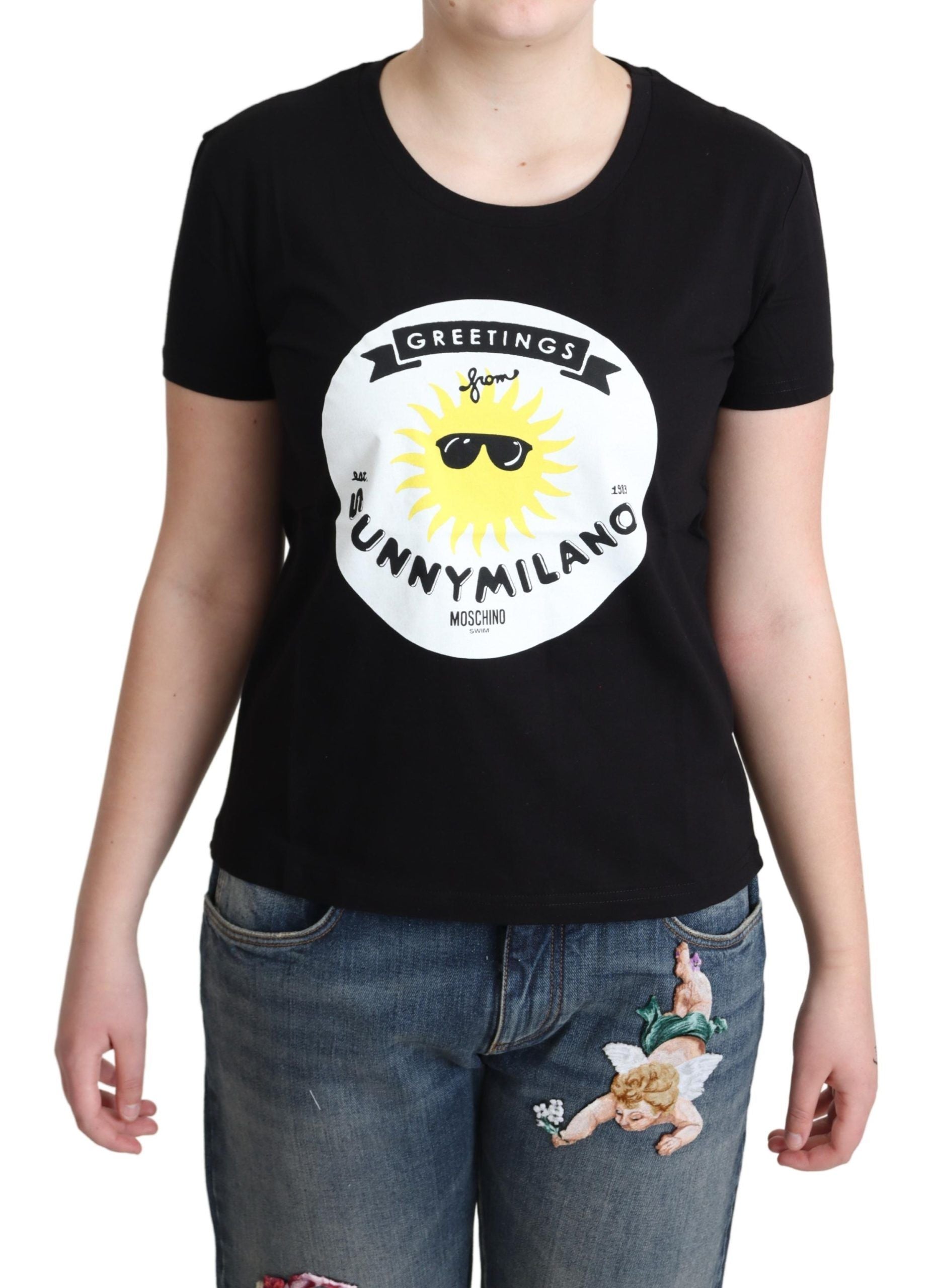 T-shirt Moschino Sunny Milano noir