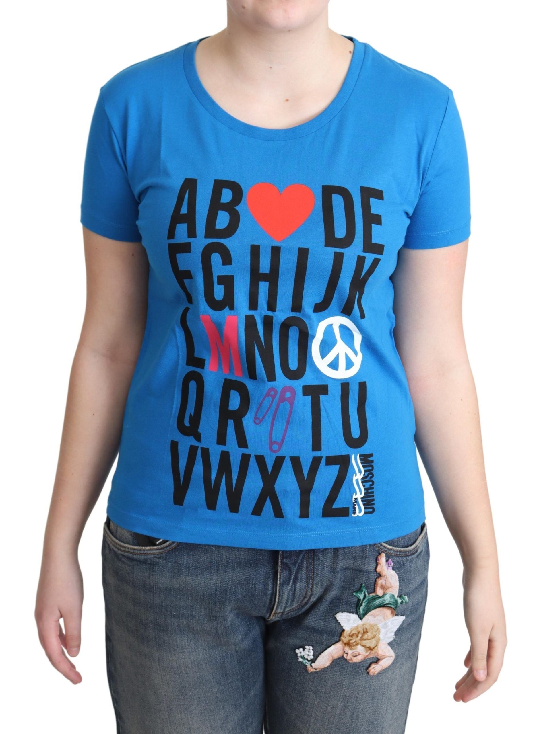T-shirt Moschino à imprimé bleu