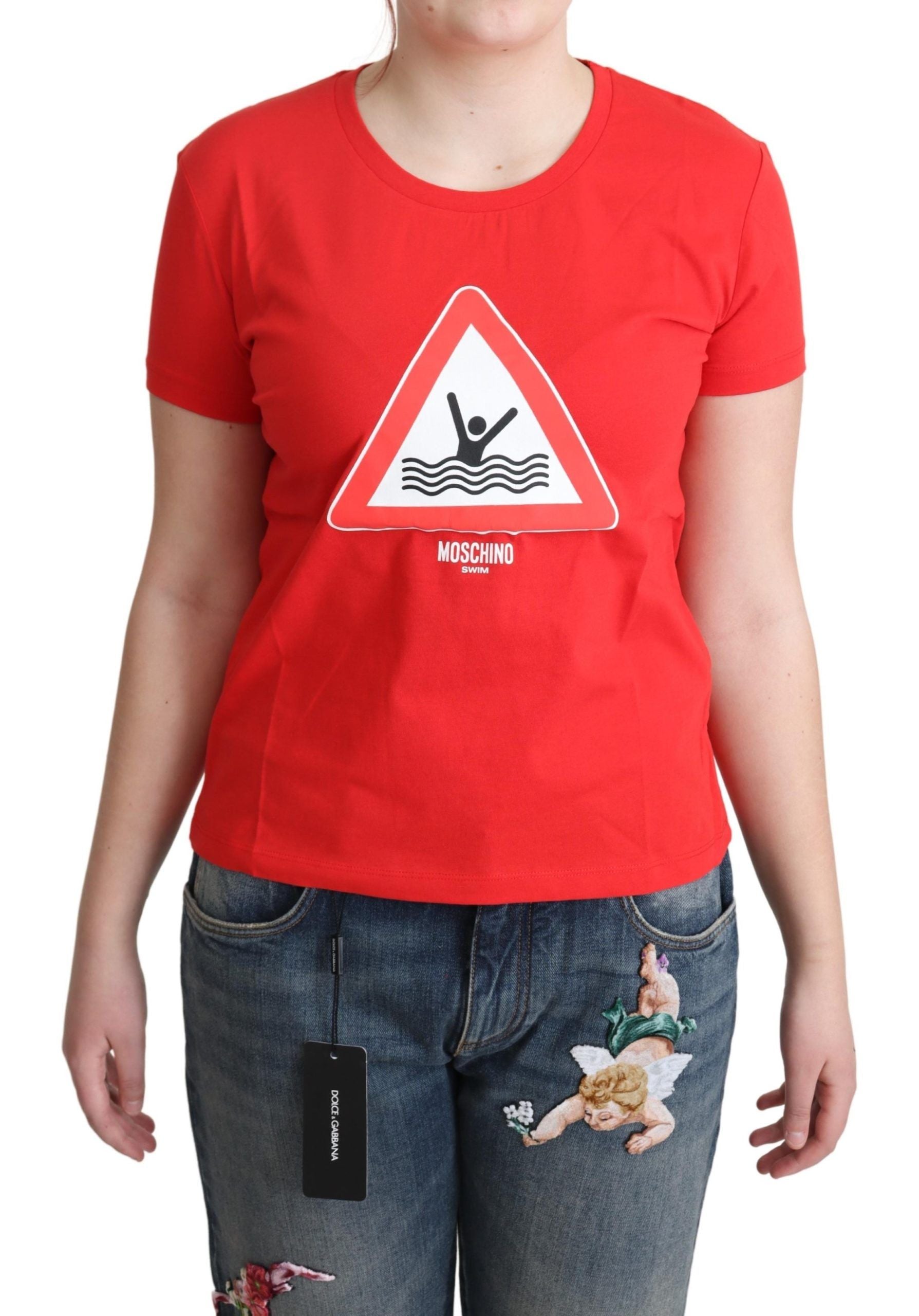 T-shirt Moschino graphique rouge
