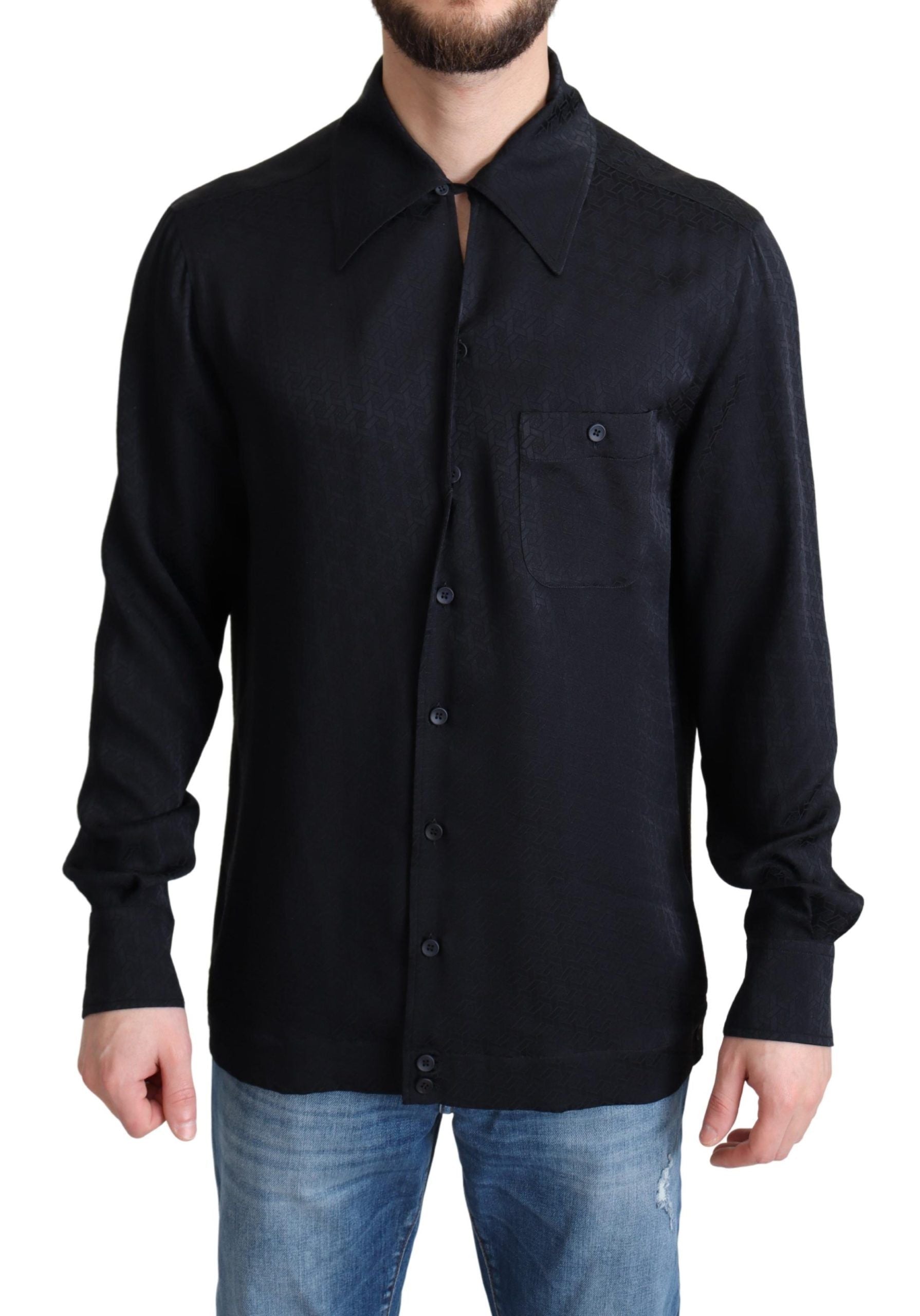 Chemise Dolce & Gabbana jacquard noire