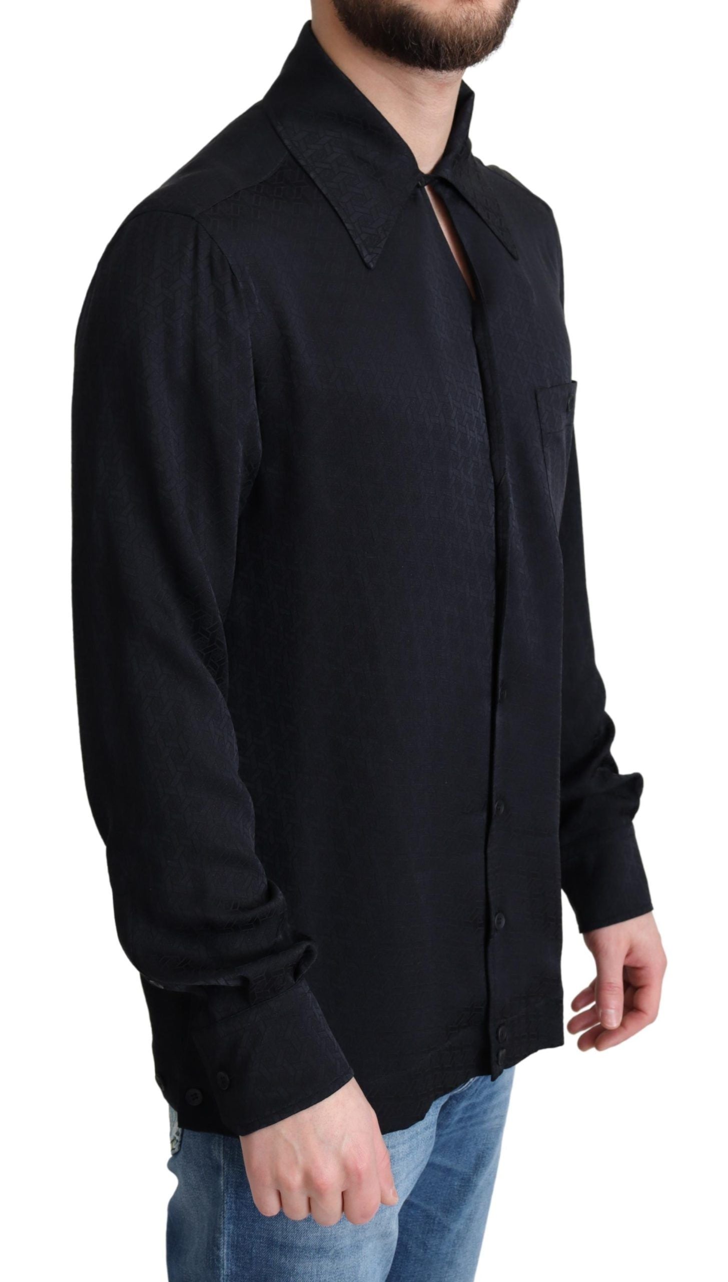Chemise Dolce & Gabbana jacquard noire
