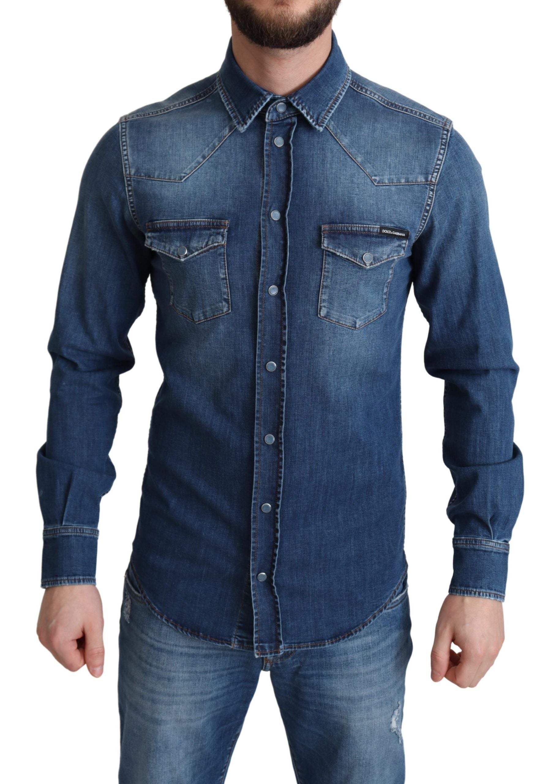Chemise Dolce & Gabbana bleue