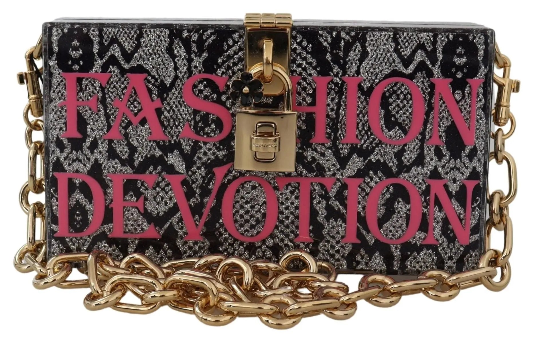Pochette Dolce & Gabbana Sicily Box gris Dolce & Gabbana