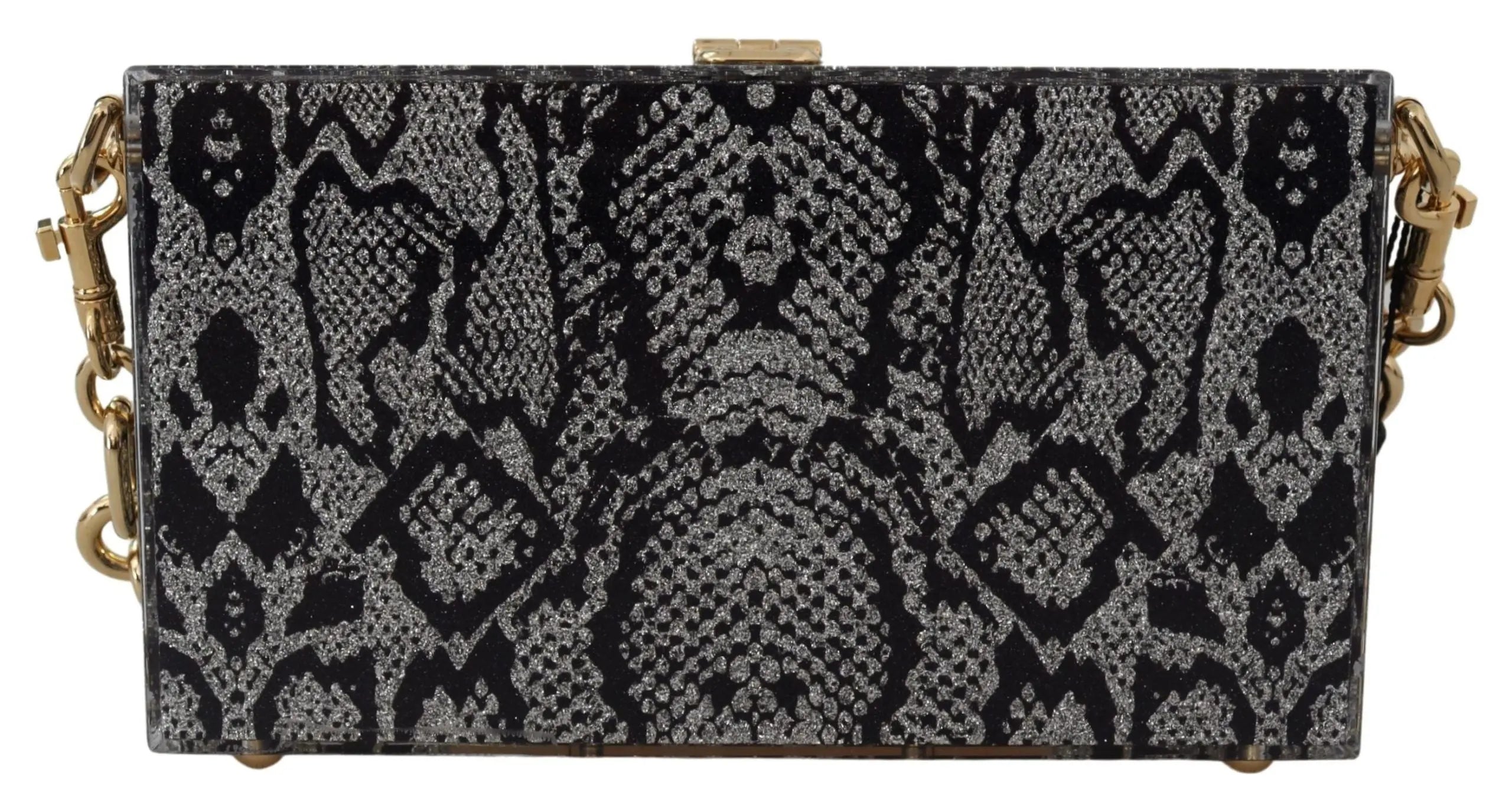 Pochette Dolce & Gabbana Sicily Box gris Dolce & Gabbana