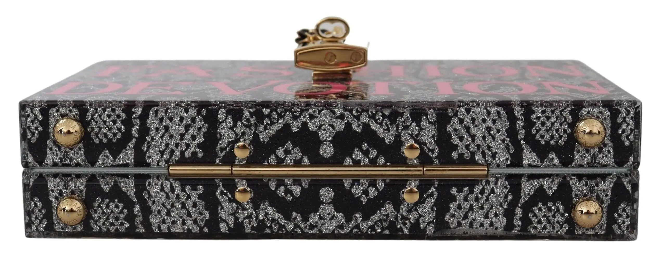 Pochette Dolce & Gabbana Sicily Box gris Dolce & Gabbana