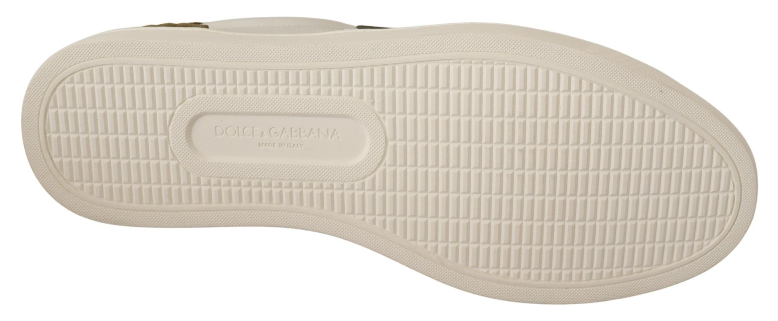 Baskets Dolce & Gabbana blanches et vertes