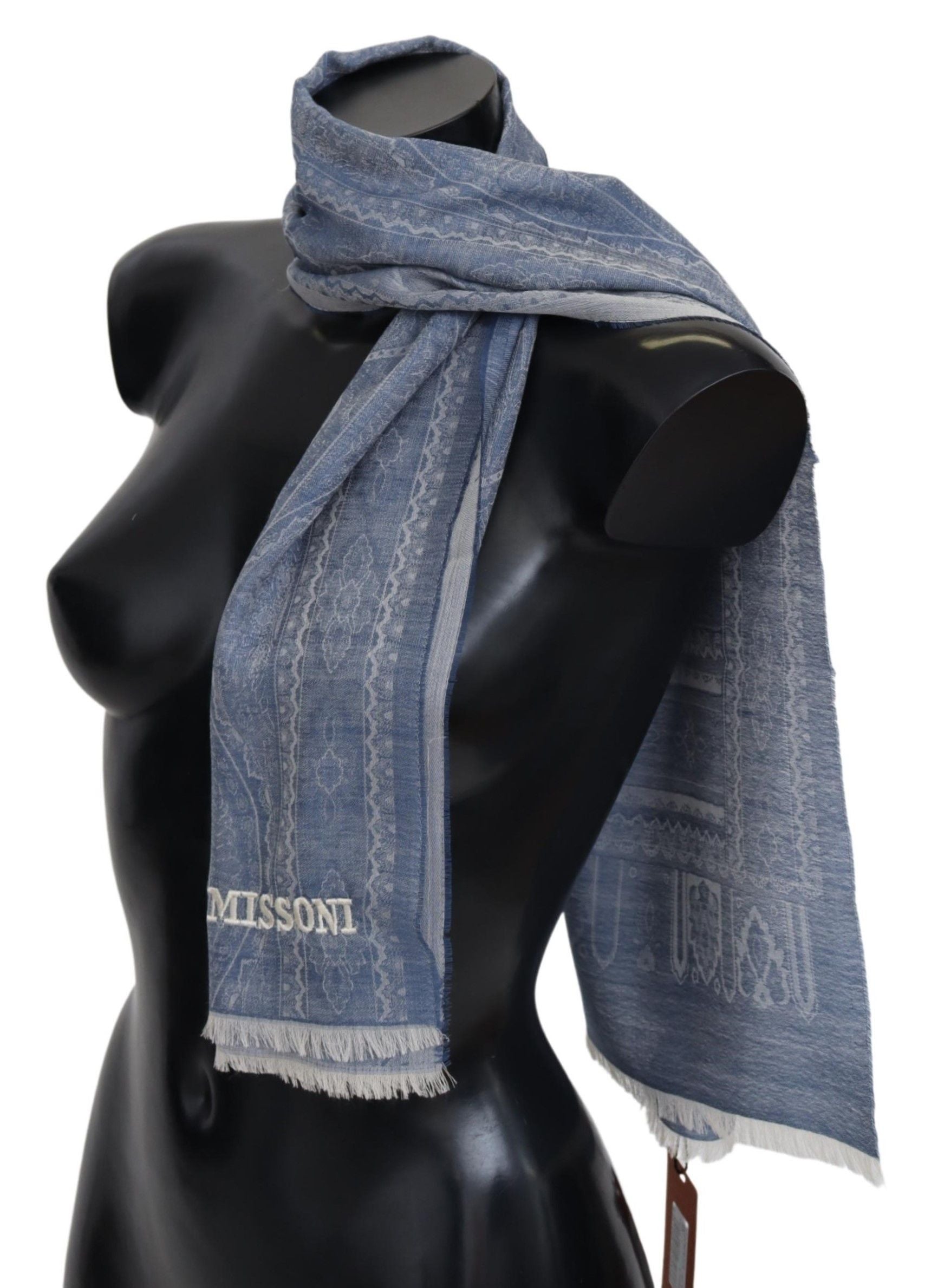 Écharpe Missoni bleue