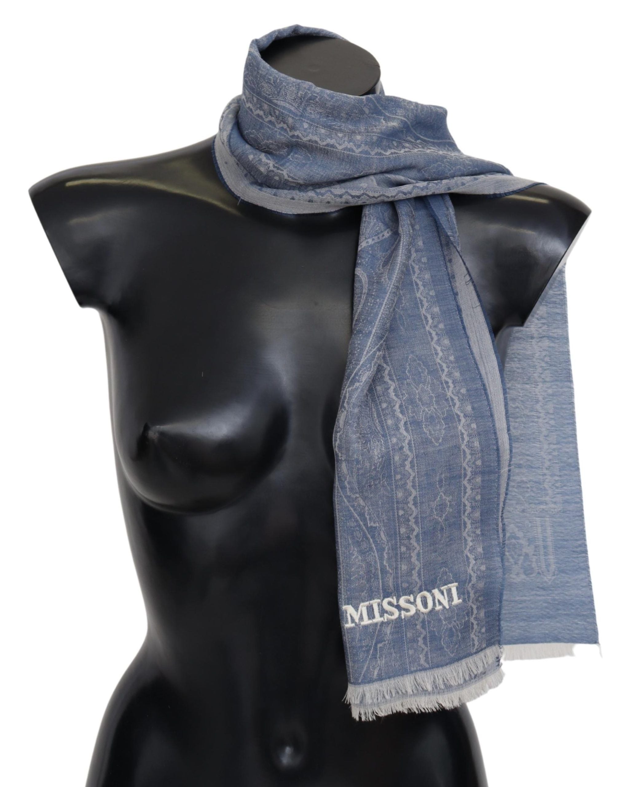 Écharpe Missoni bleue