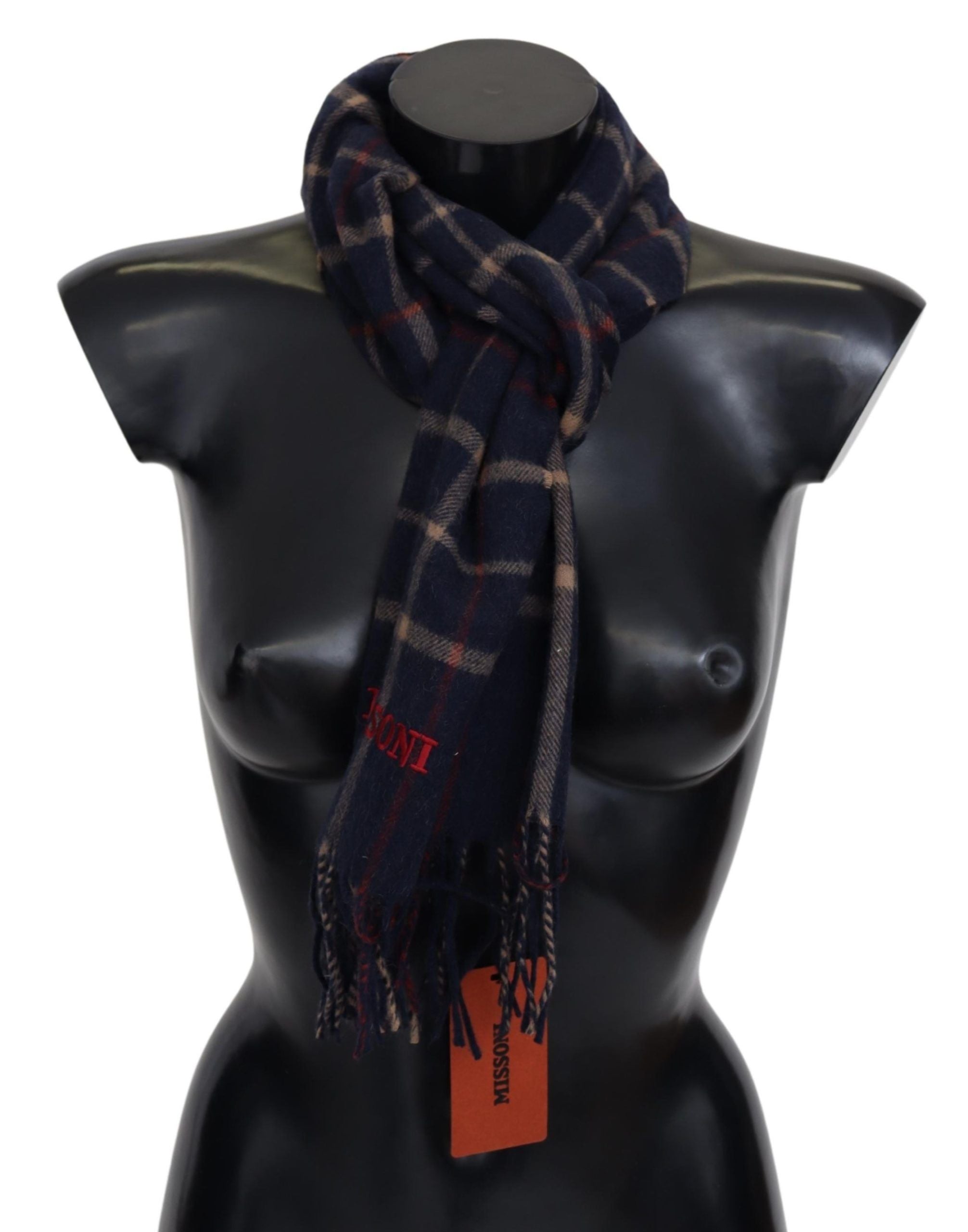 Écharpe Missoni checkered noire