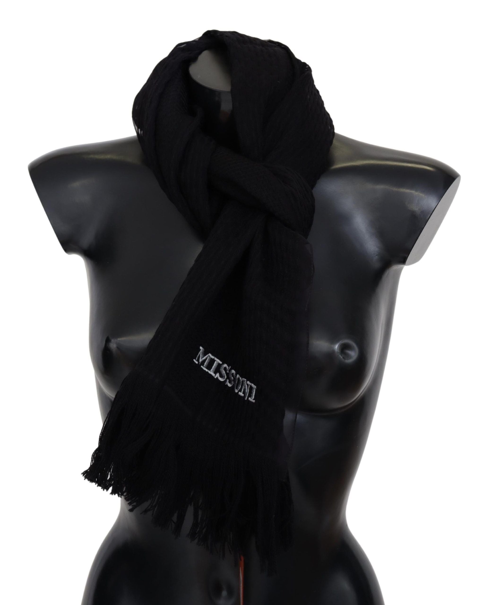 Écharpe Missoni unisex noire