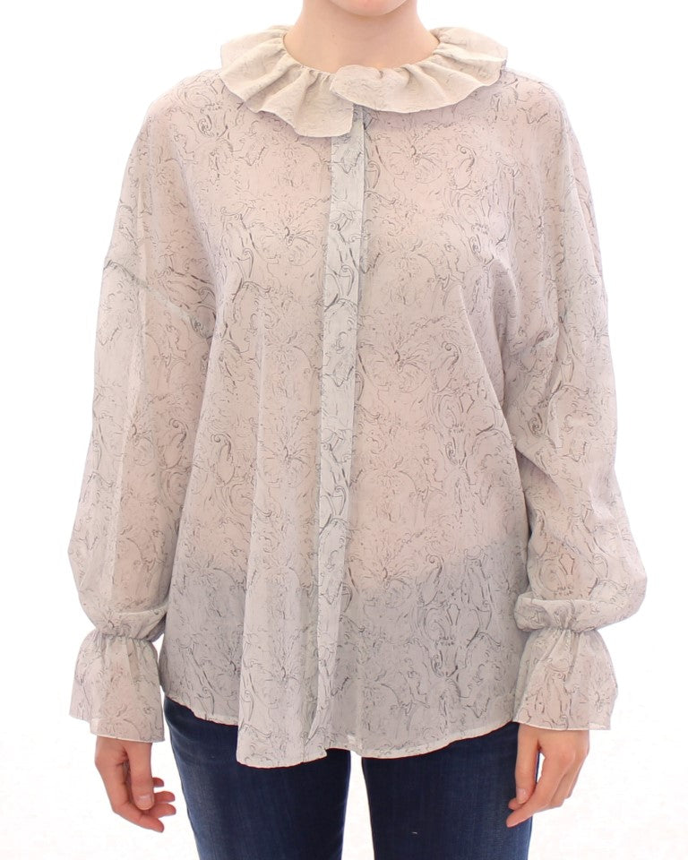 Blouse Vika Gazinskaya bleue