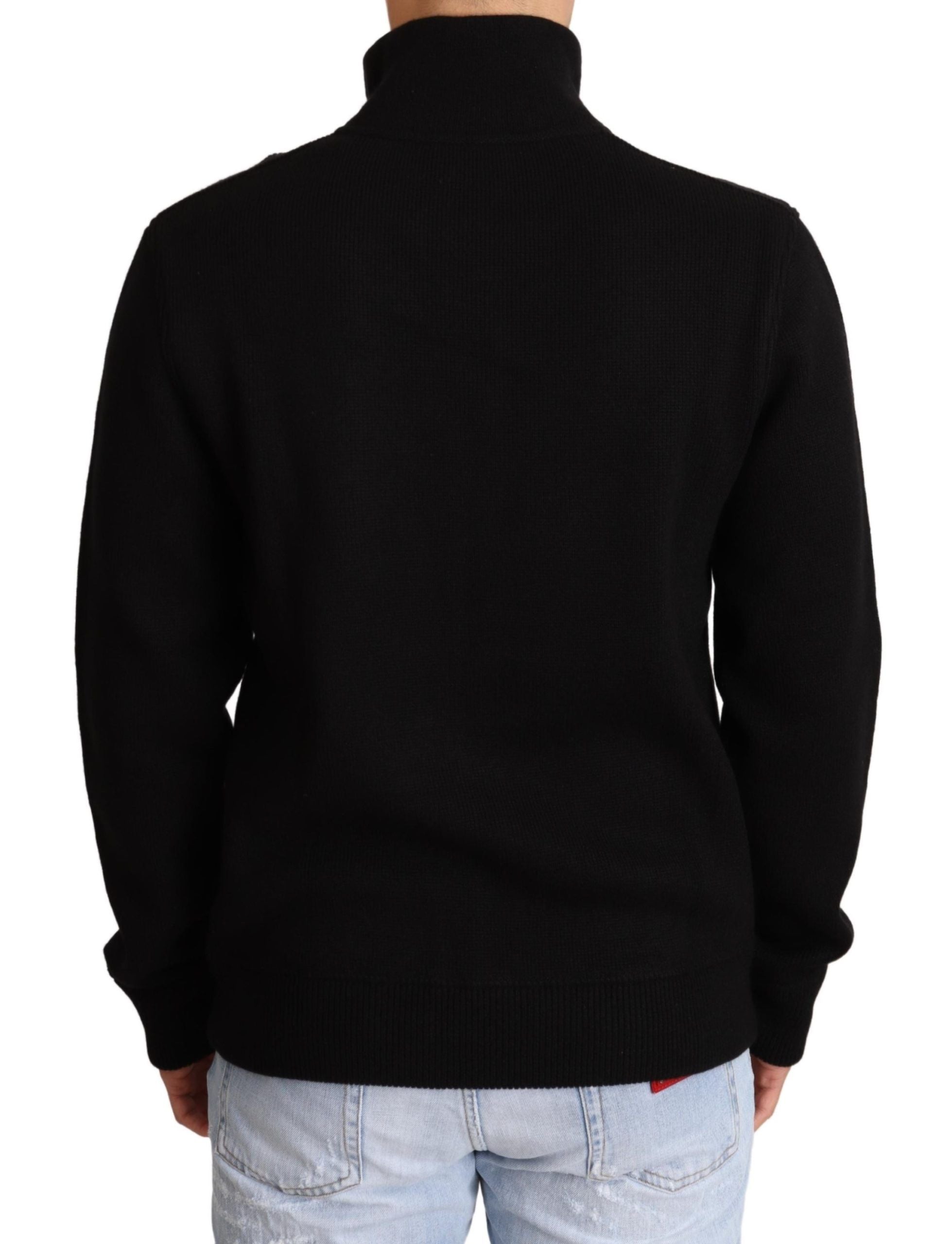 Pull Dolce & Gabbana à zip noir