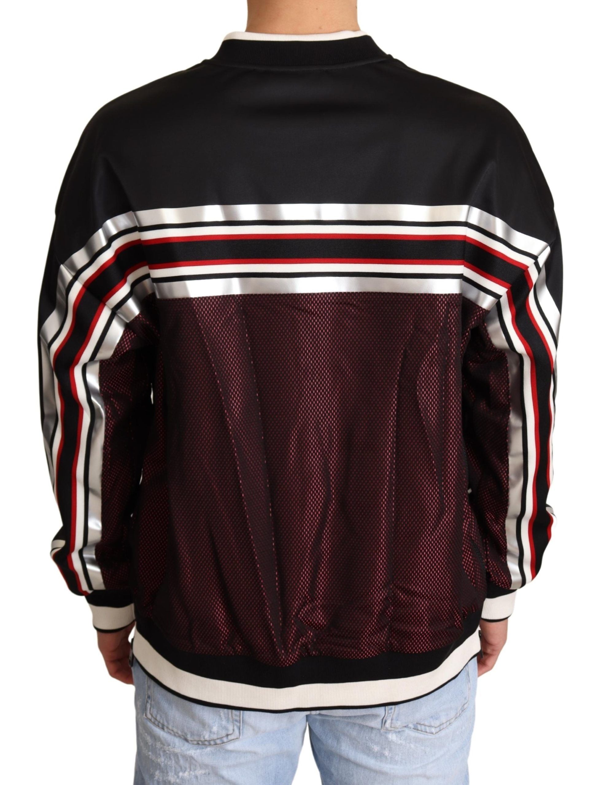 Pull Dolce & Gabbana noir, rouge et blanc