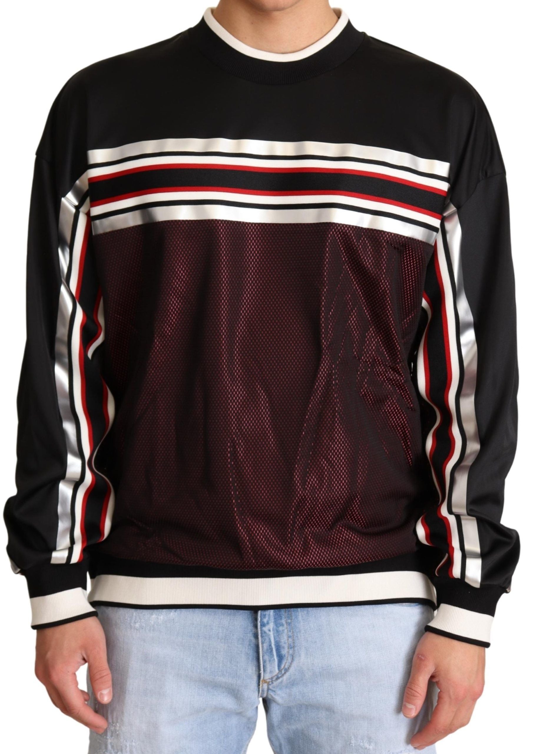 Pull Dolce & Gabbana noir, rouge et blanc