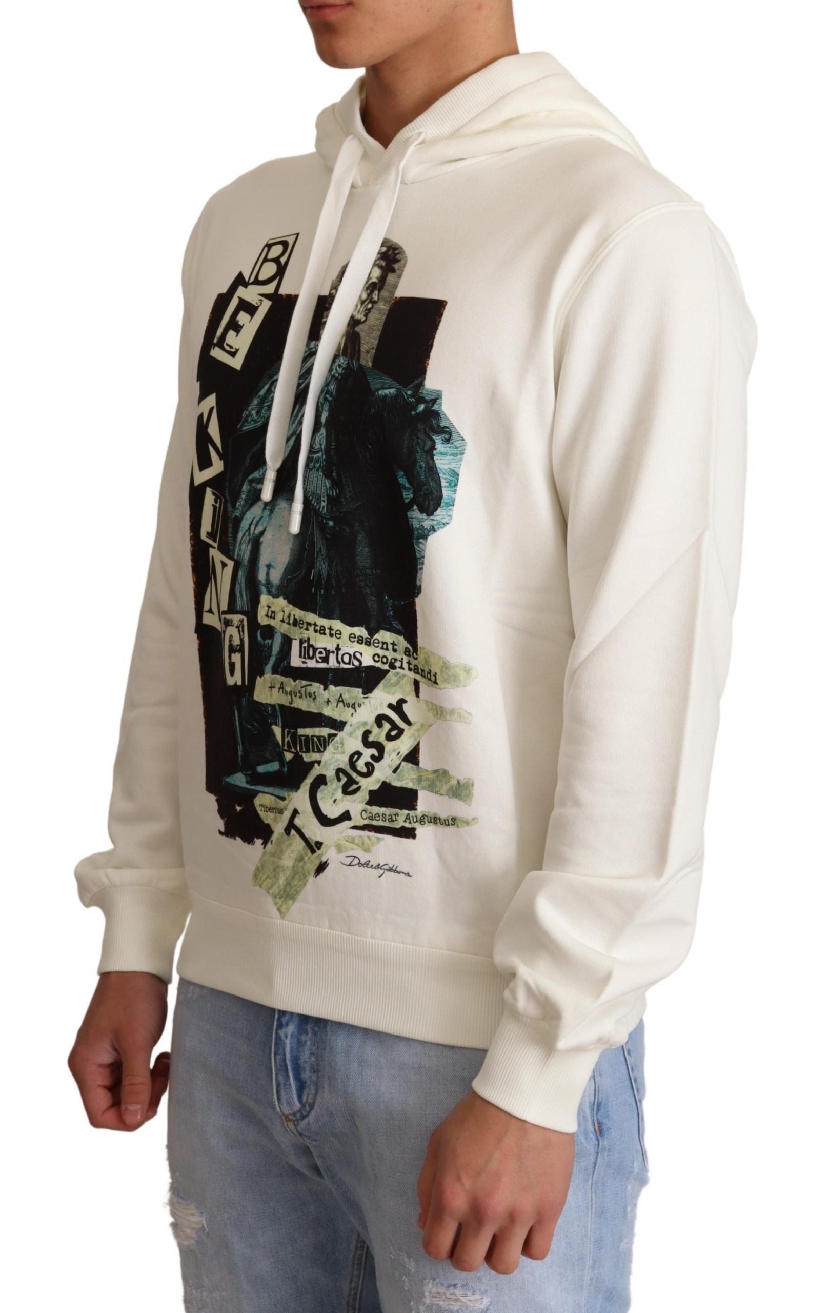 Sweat à capuche Dolce & Gabbana blanc