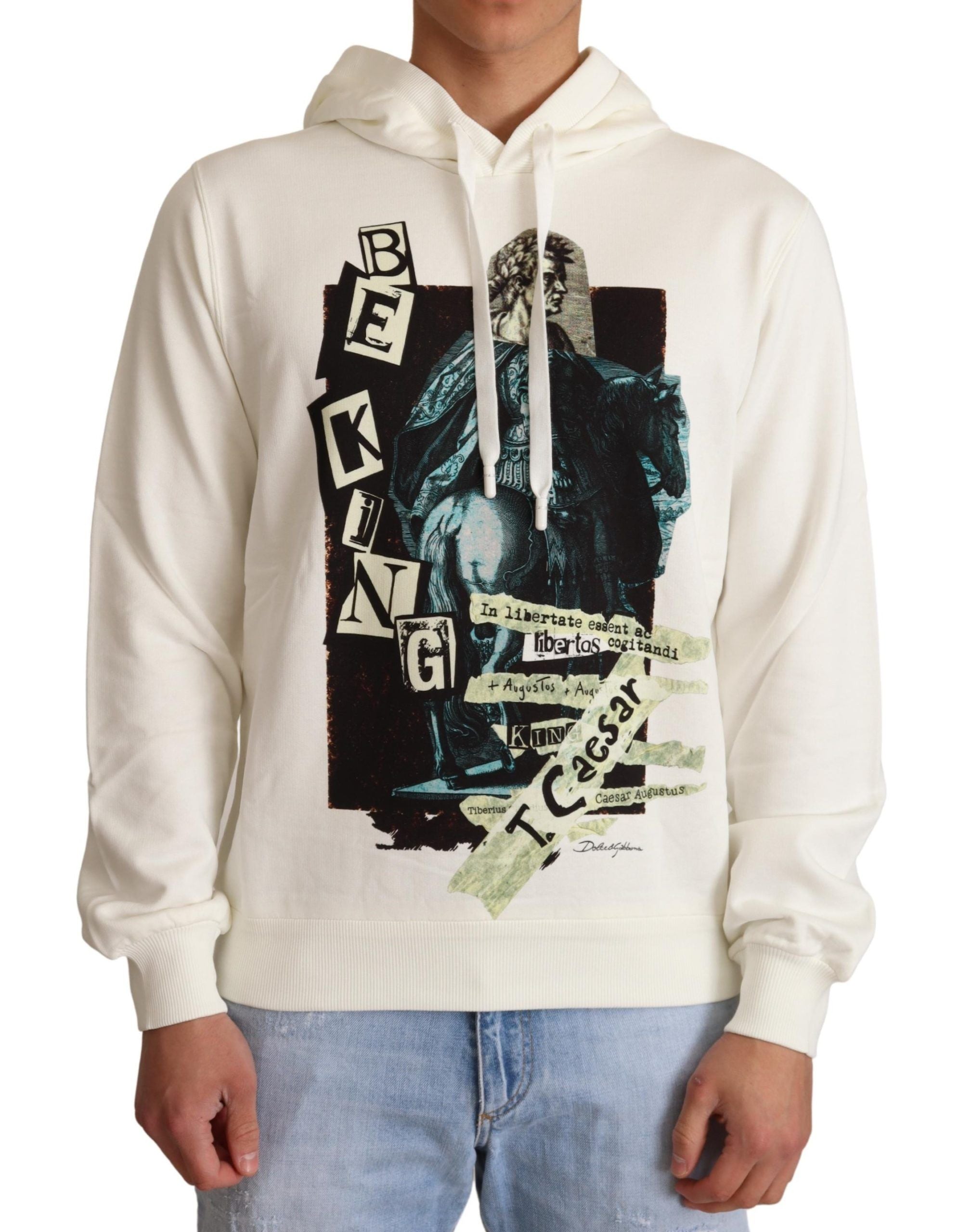 Sweat à capuche Dolce & Gabbana blanc