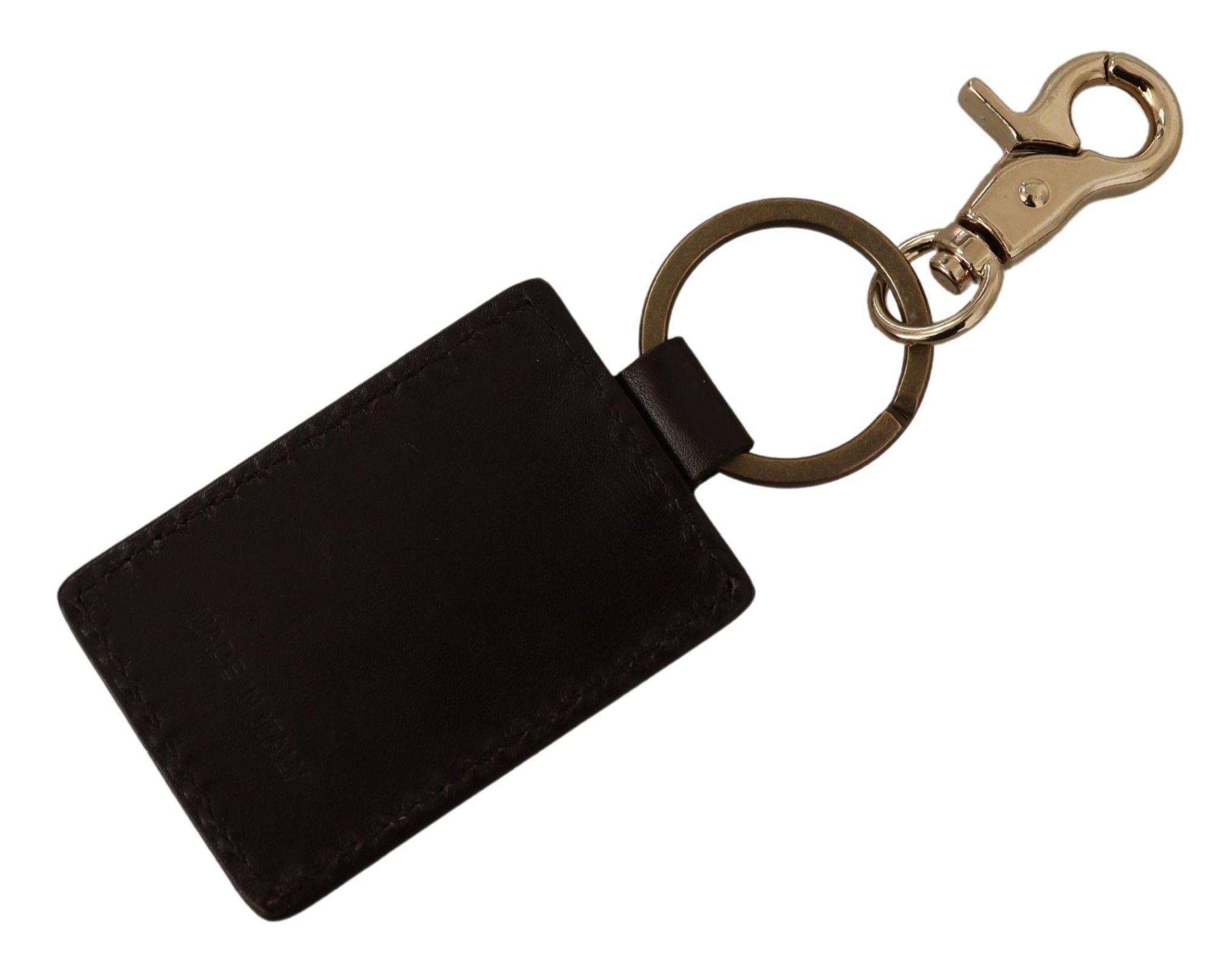 Porte-clés Dolce & Gabbana en cuir marron