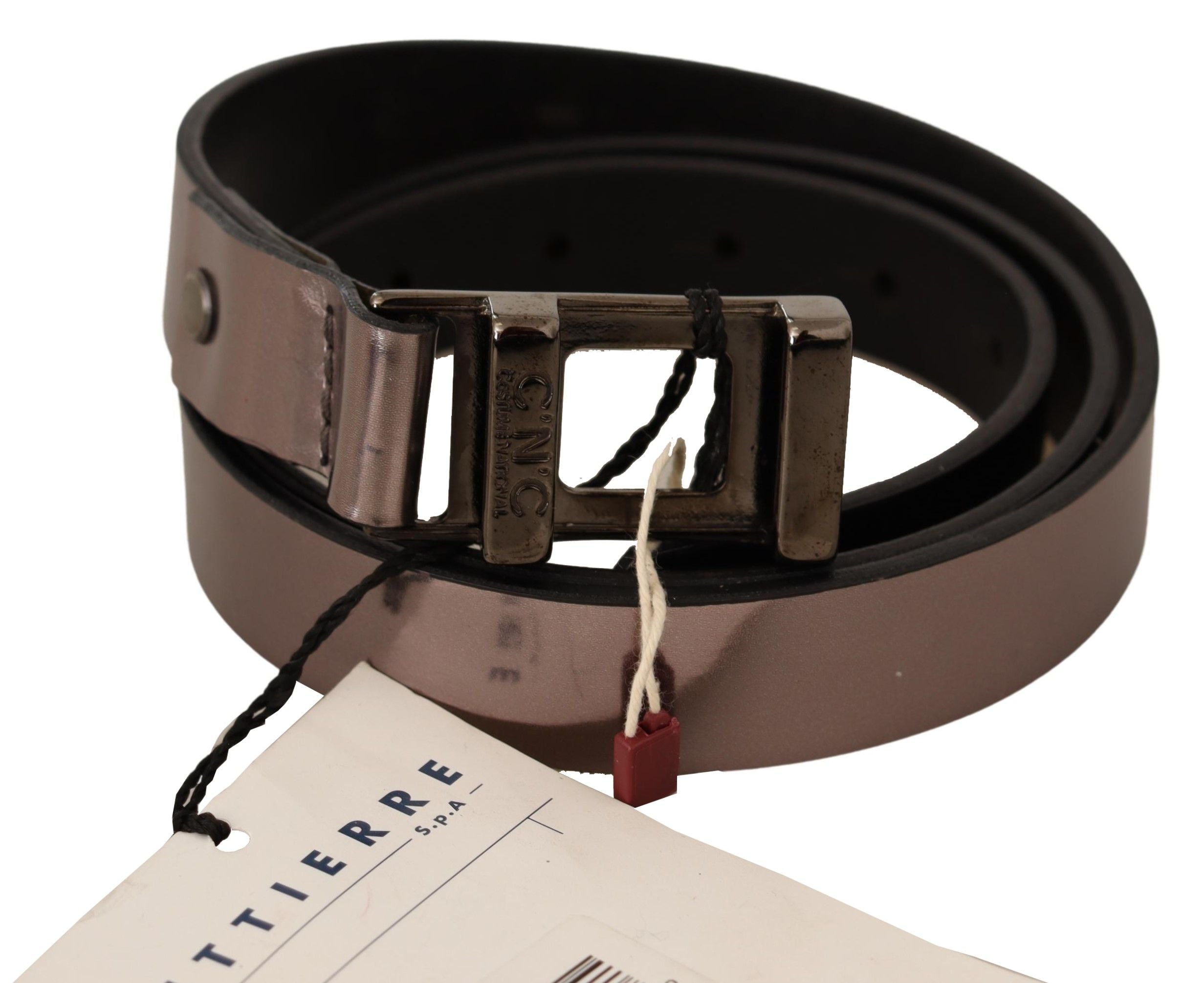 Ceinture C’N’C’ Costume National rose métallique