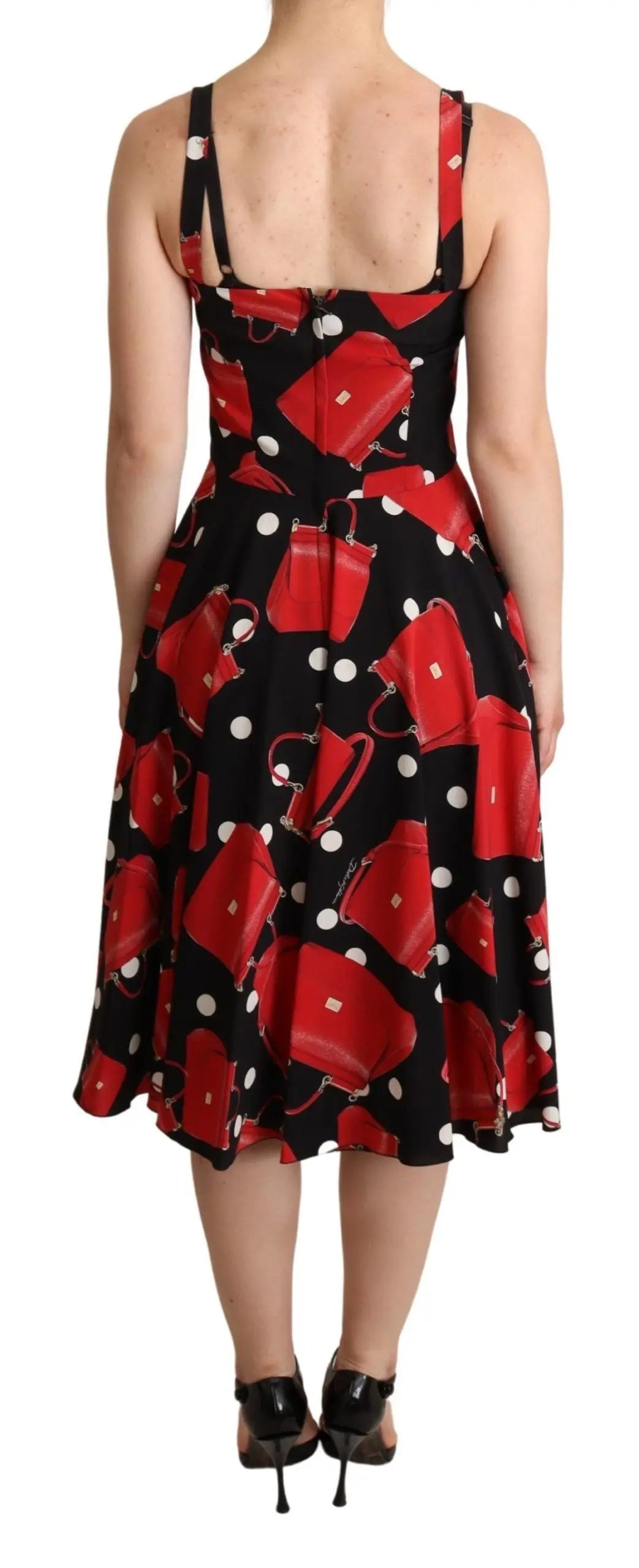 Robe Dolce & Gabbana imprimé sac noire Dolce & Gabbana