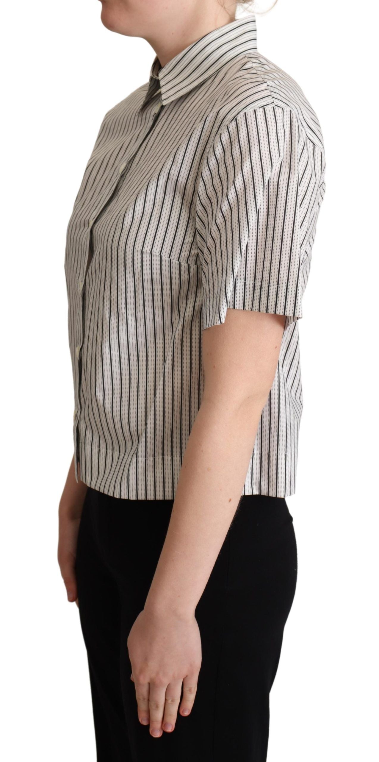 Polo DOLCE & GABBANA rayé noir et blanc