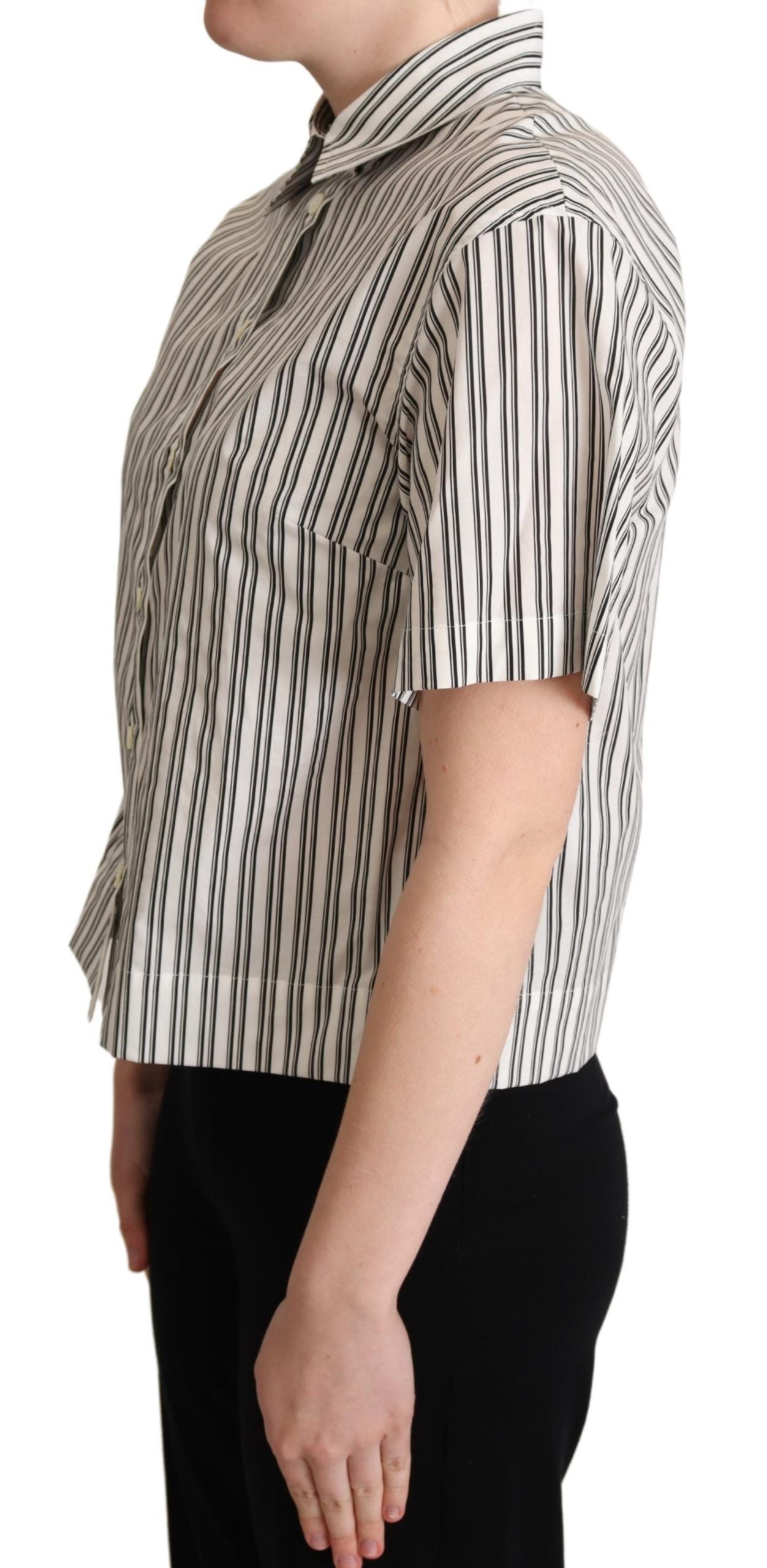 Chemise Dolce & Gabbana rayée noire et blanche