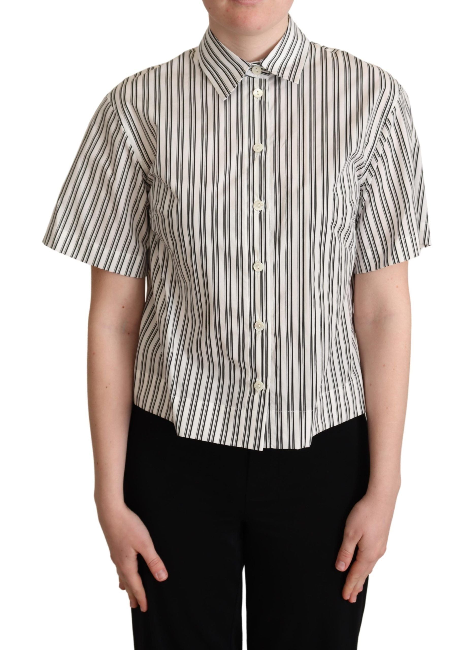 Chemise Dolce & Gabbana rayée noire et blanche