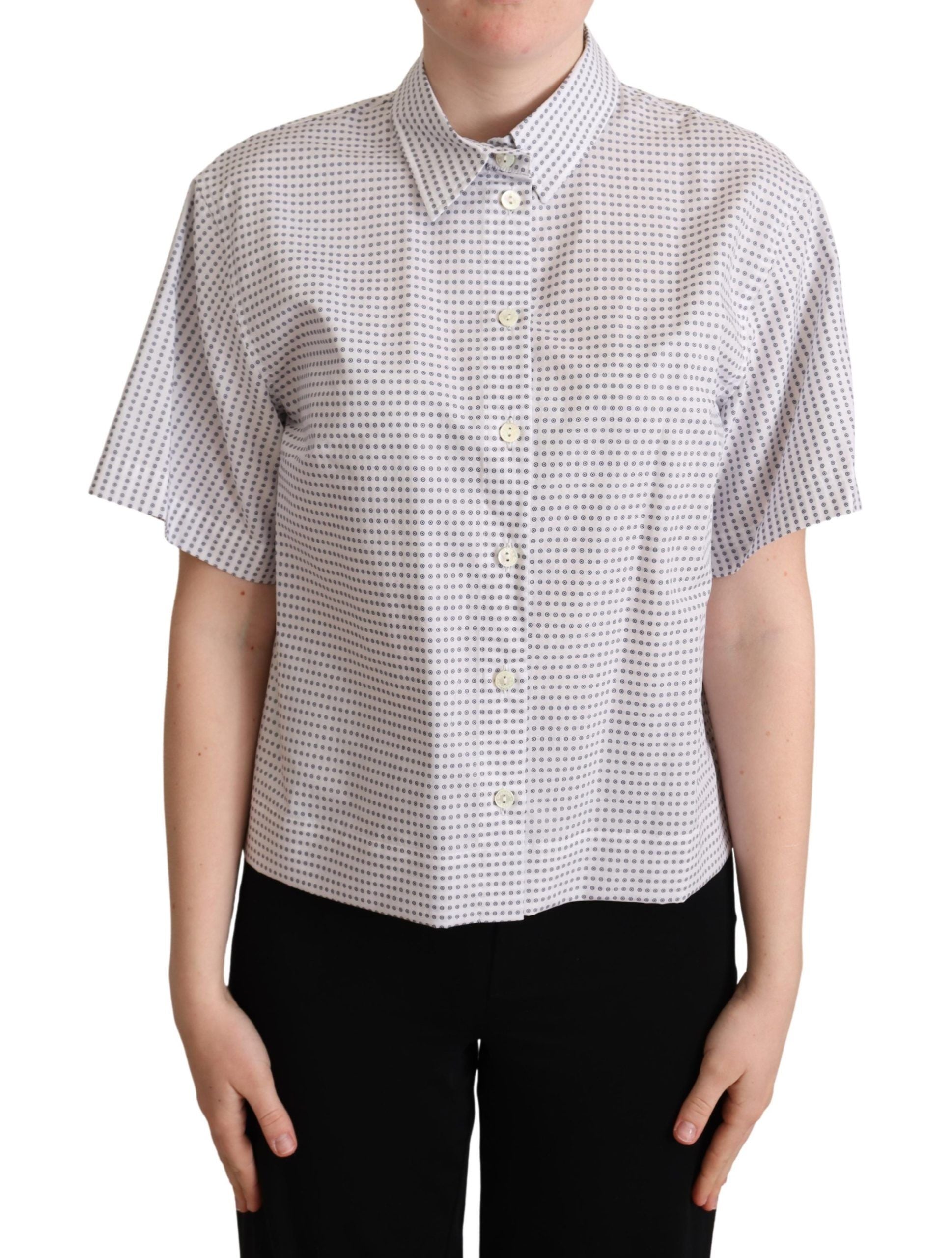 Blouse Dolce & Gabbana à pois blancs