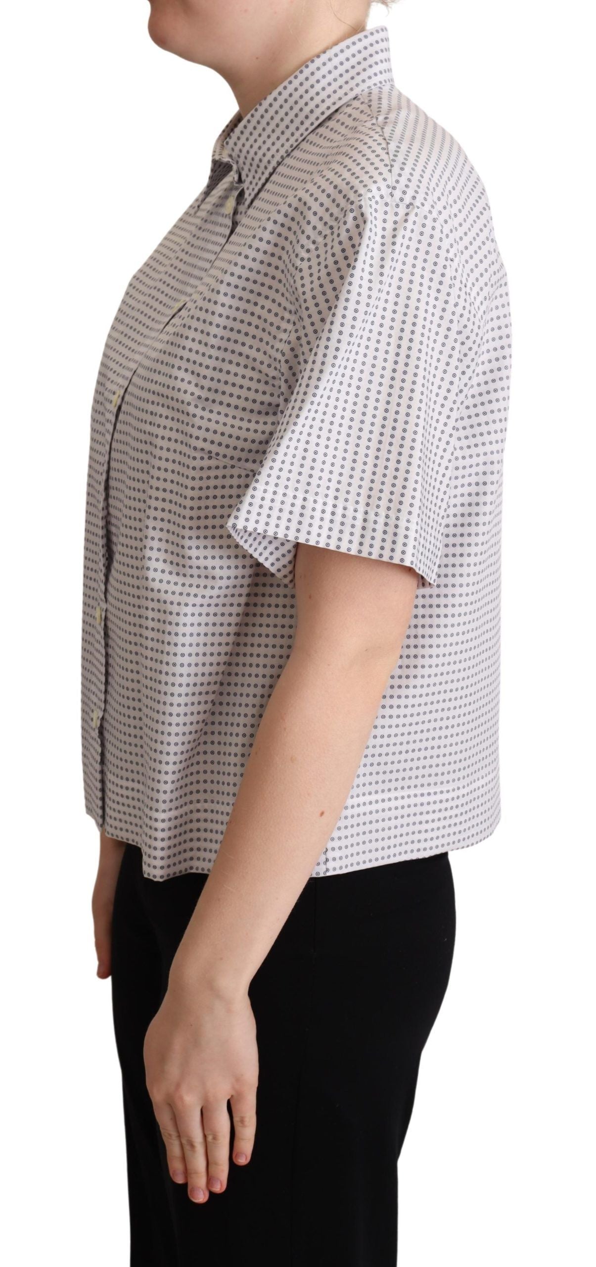 Blouse Dolce & Gabbana à pois blancs