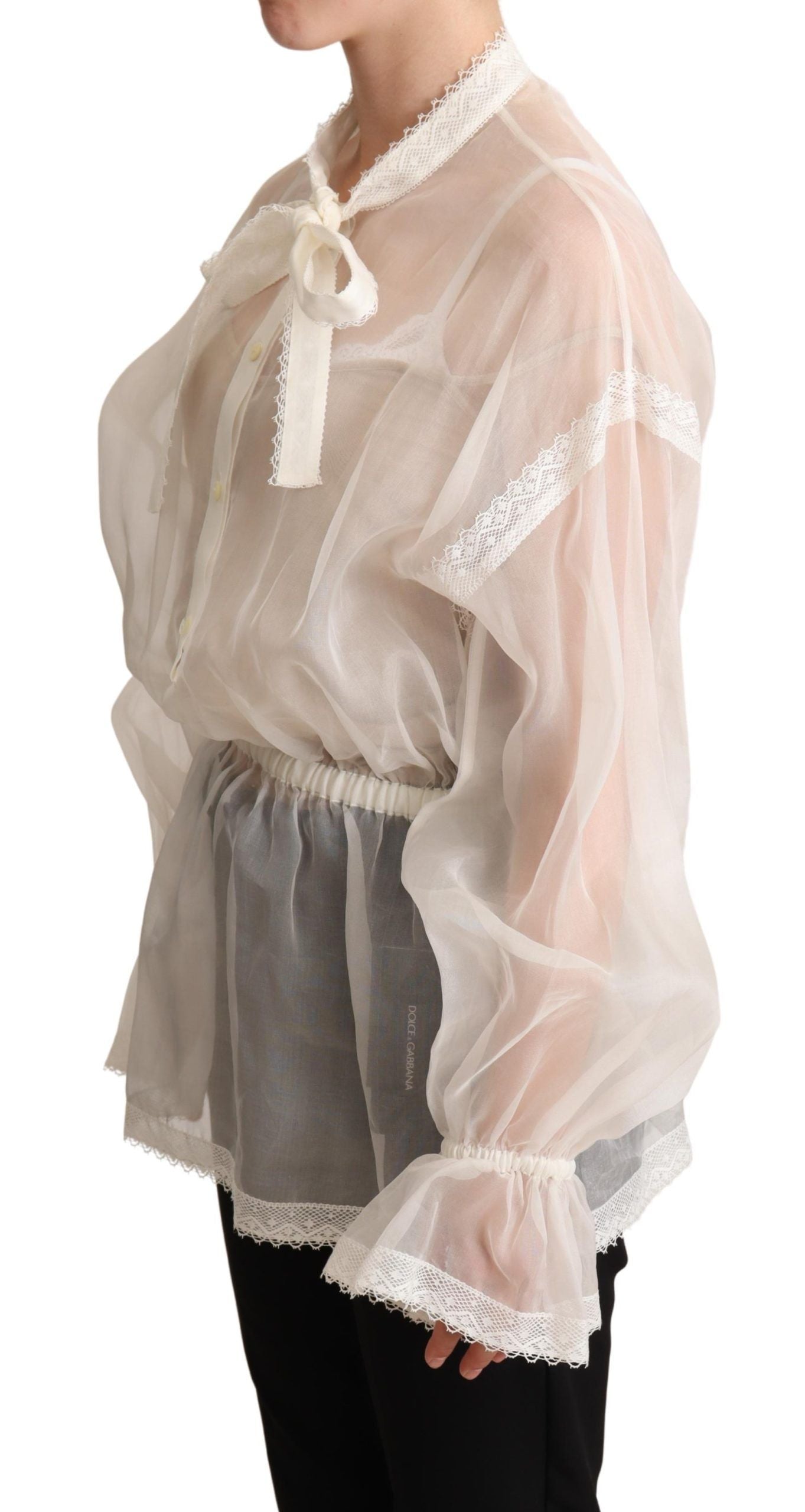 Blouse Dolce & Gabbana Ascot blanche