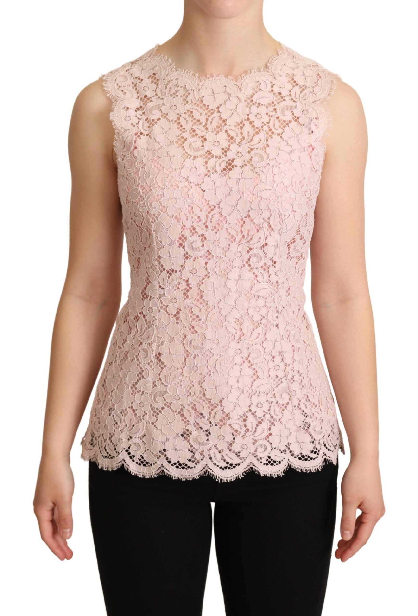 Blouse Dolce & Gabbana sans manches rose