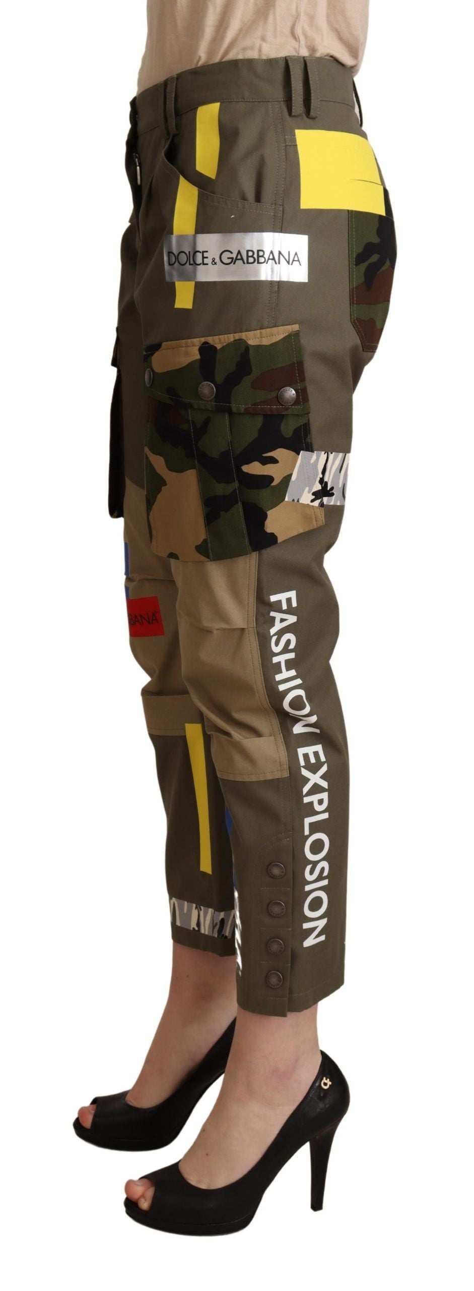 Pantalon Dolce & Gabbana cargo vert foncé