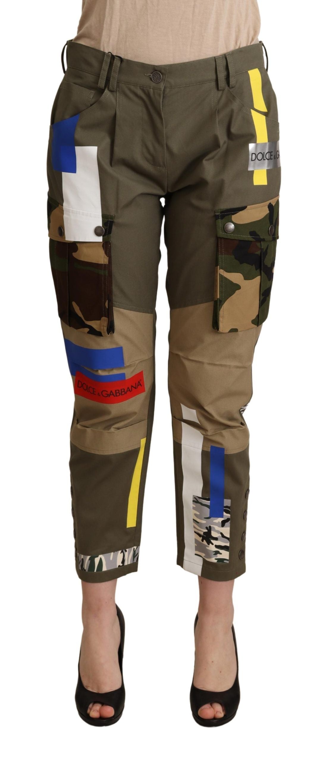 Pantalon Dolce & Gabbana cargo vert foncé