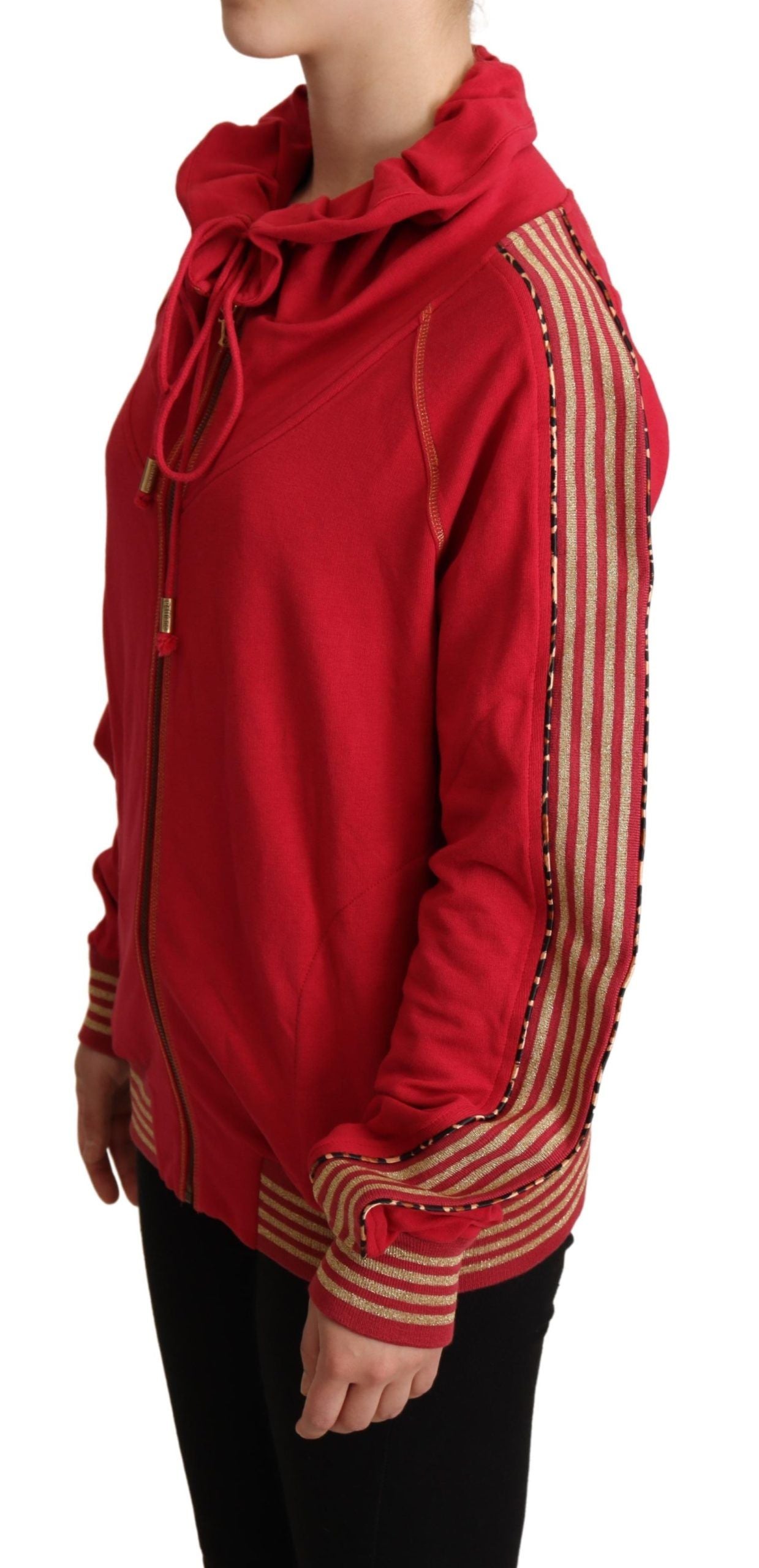 Veste à capuche John Galliano rouge