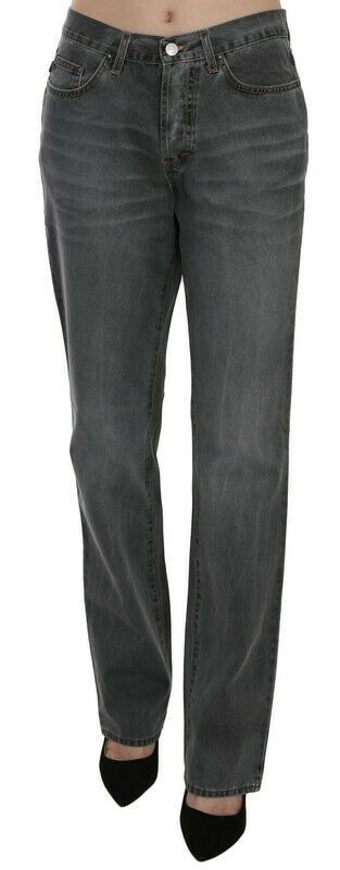 Pantalon Just Cavalli mid waist gris washed