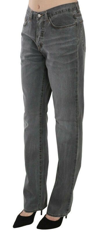 Pantalon Just Cavalli mid waist gris washed