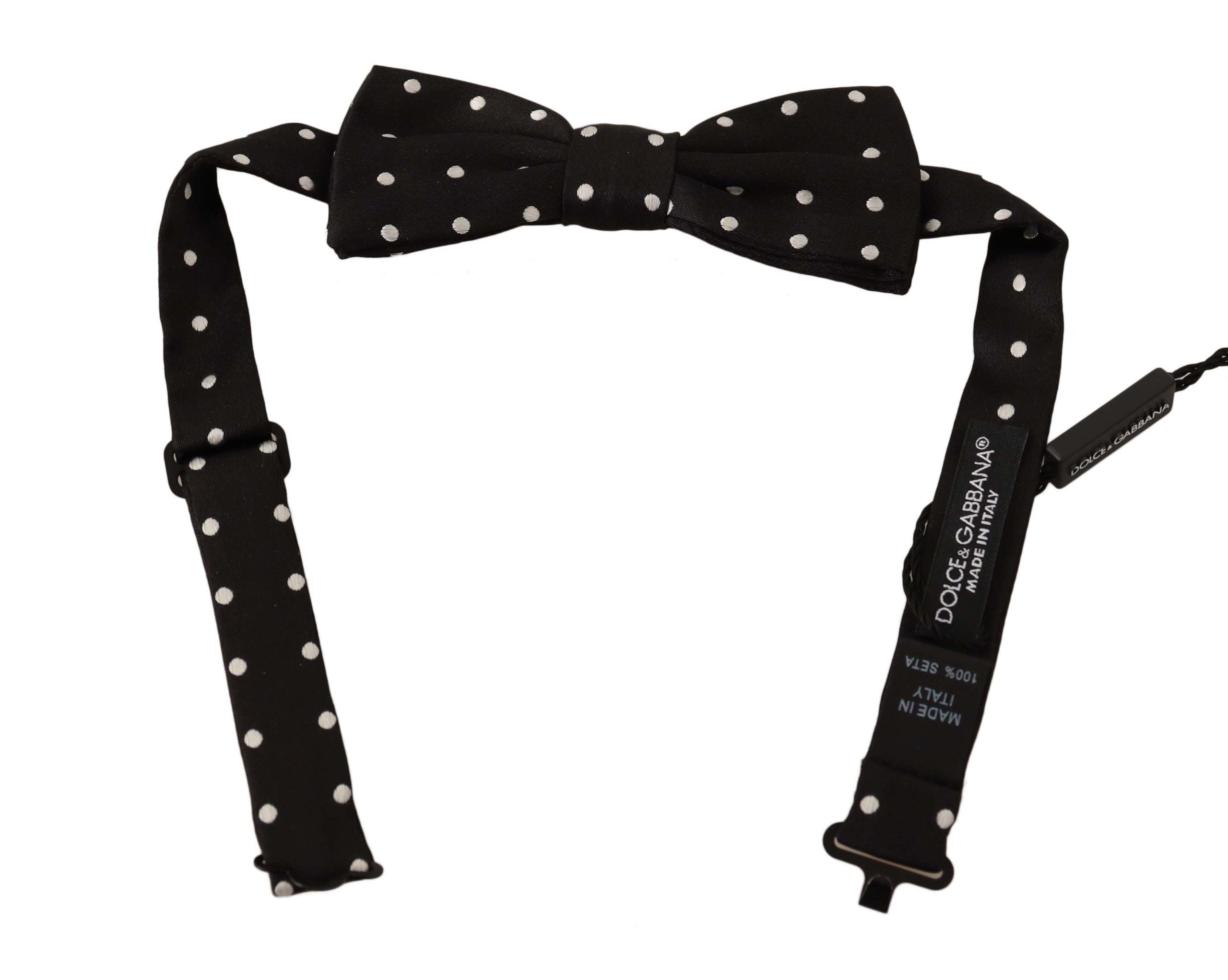 Nœud papillon Dolce & Gabbana à pois noir et blanc