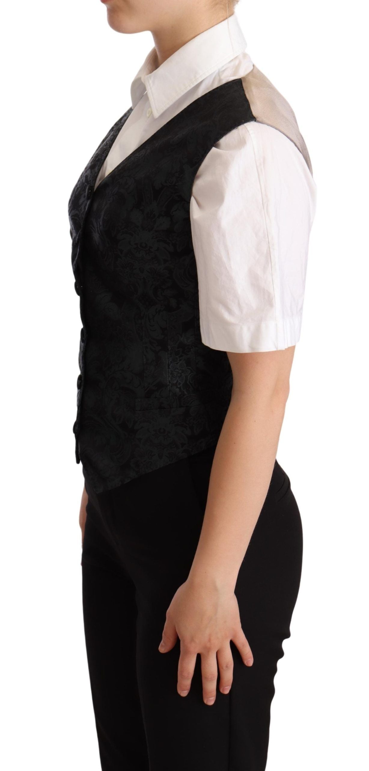 Waistcoat Dolce & Gabbana floral vert