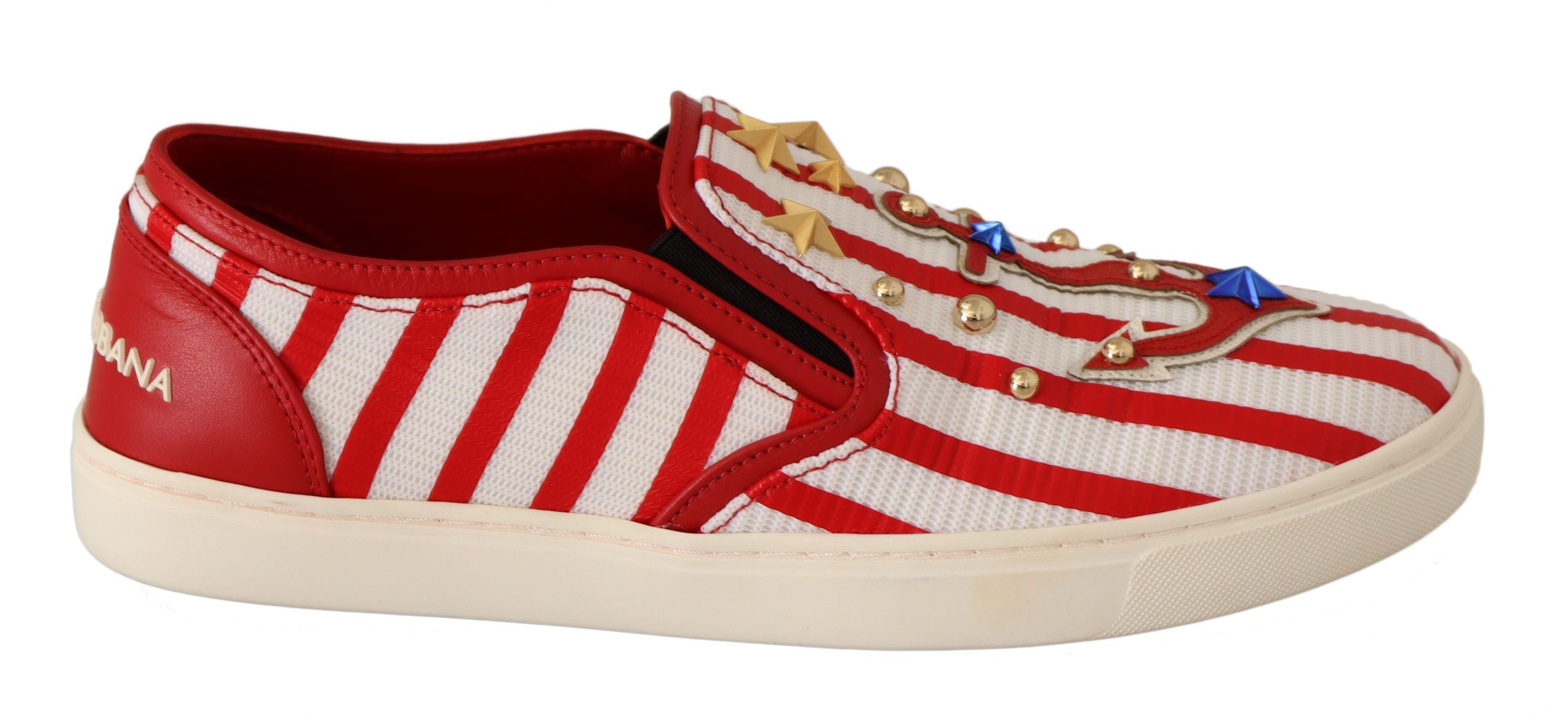 Loafers Dolce & Gabbana rouges et blancs