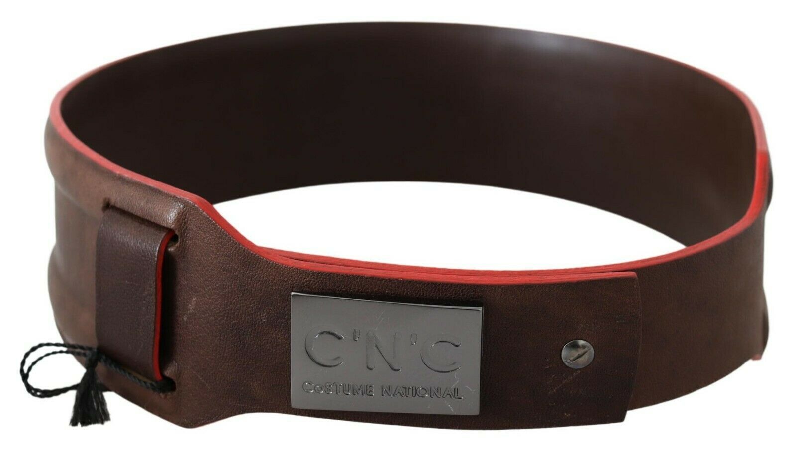 Ceinture C’n’C’ Costume National marron foncé