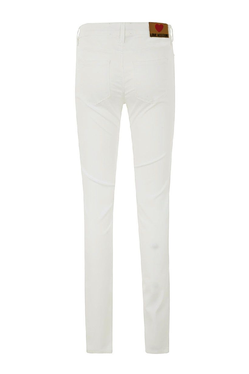 Jeans Love Moschino blancs