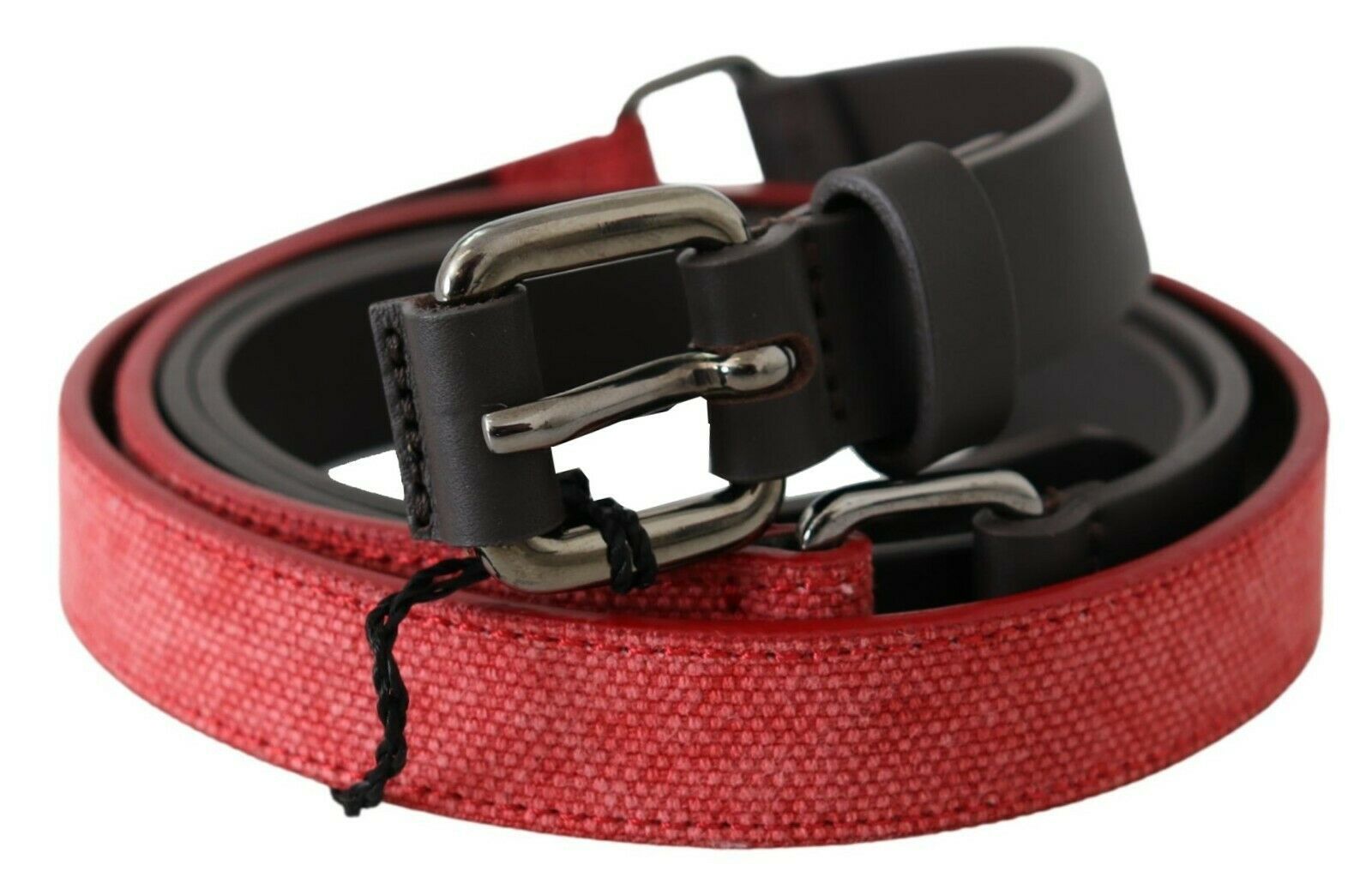 Ceinture C’n’C’ Costume National rouge brun