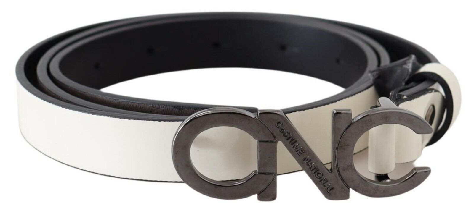 Ceinture C’N’C’ Costume National grise métallique