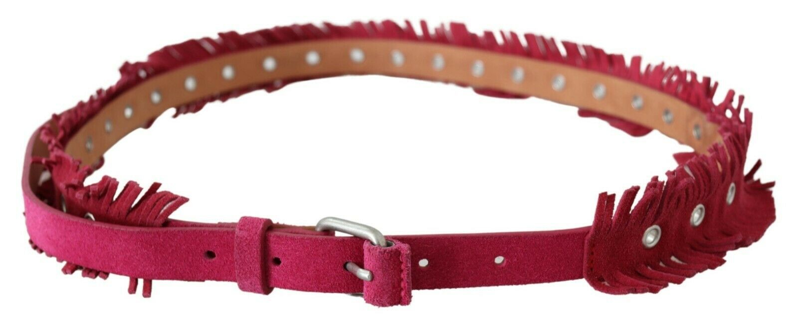 Ceinture Ermanno Scervino franges bordeaux