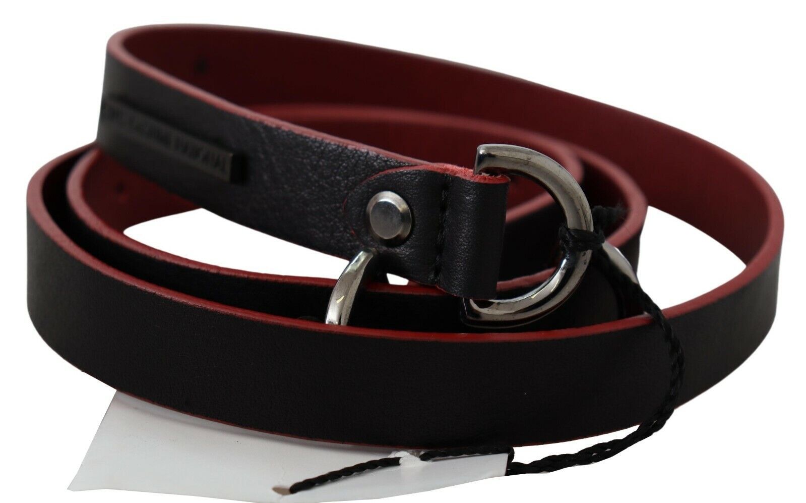 Ceinture Costume National Fashion noire rouge