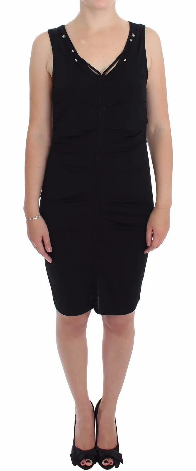 Robe Roccobarocco Sheath noire Roccobarocco