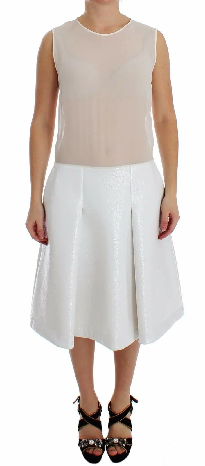Robe Koonhor Pleated Bottom blanche Koonhor