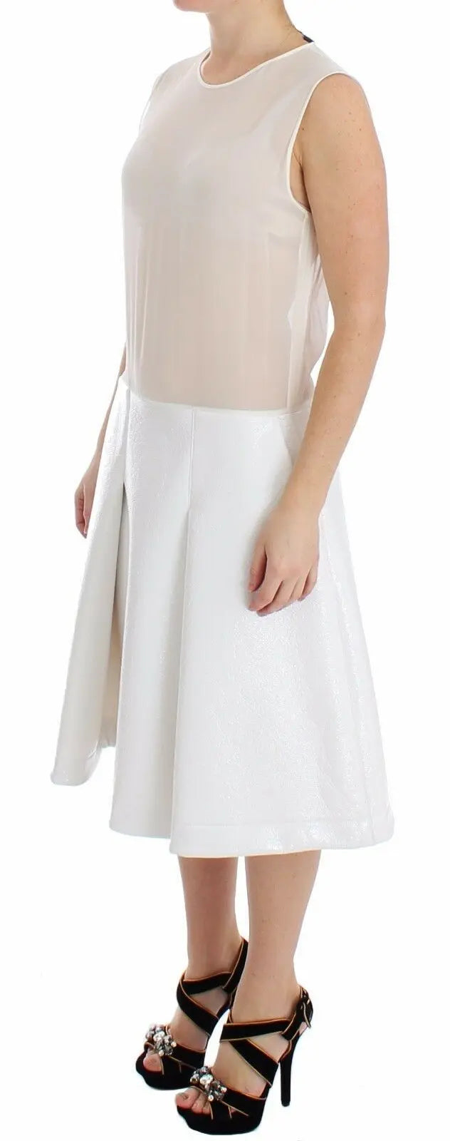 Robe Koonhor Pleated Bottom blanche Koonhor