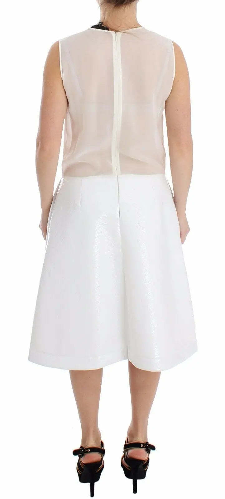 Robe Koonhor Pleated Bottom blanche Koonhor